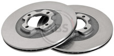 Front Set 2x Brake Discs A.B.S. 16056 for Mazda 323 (87-93)