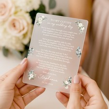 Personalised Thank you Wedding Day Gift, Gift Sister, Auntie, Cousin, Brother