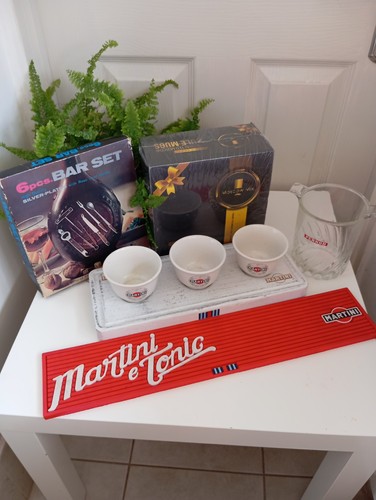 Vintage barware lot martini - barware,