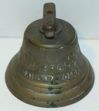 3.25" Vintage Brass Bell - 1878 Saignelegier Chiantel Fondeur - Swiss Cow Bell