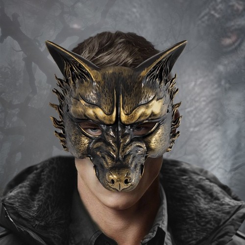 Wolf mask punk animal half - punk,