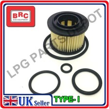 LPG GPL gas filter for BRC ET98 Solenoid TYPE-1 + O-rings service kit