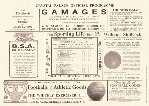 Cup final replica programme - fa,
