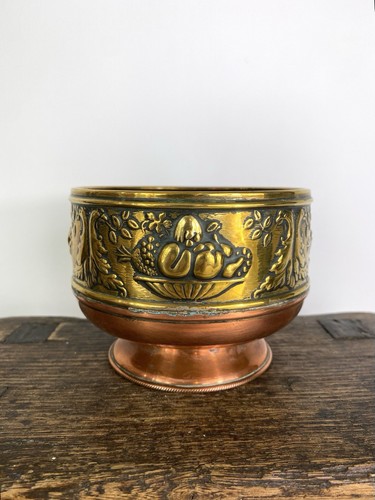 Vintage copper brass plant - vintage,