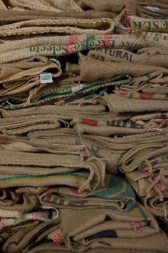 Used jute hessian coffee - jute, ⁄