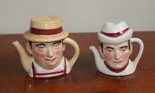Vintage ARTONE Two Miniature Collectable Novelty Teapots