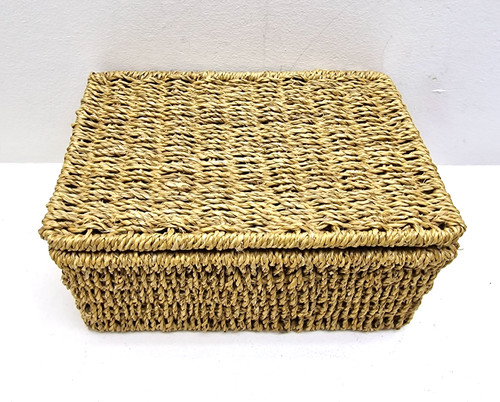 Seagrass woven basket - seagrass,