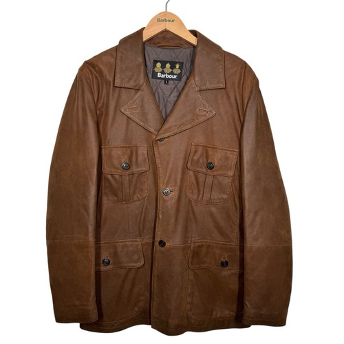 Barbour leather blazer - leather,
