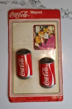 Vintage Official Coca Cola Cans Fridge Magnets 1985 No 438 Original Package New