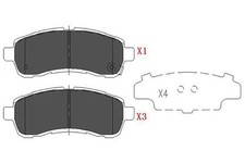 FRONT BRAKE PAD SET DISC BRAKE
