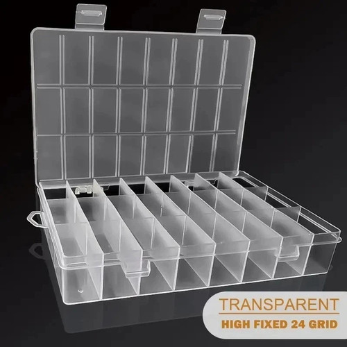 Compartment clear plastic - 24,