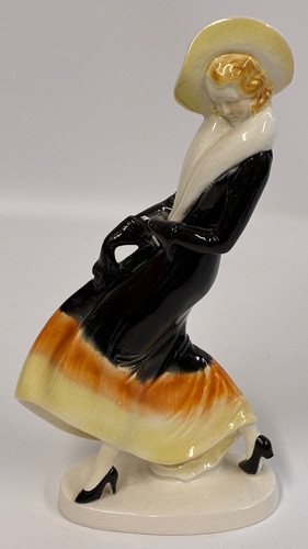 Art deco ceramic figurine - deco,