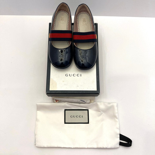 Gucci navy blue patent - gucci,