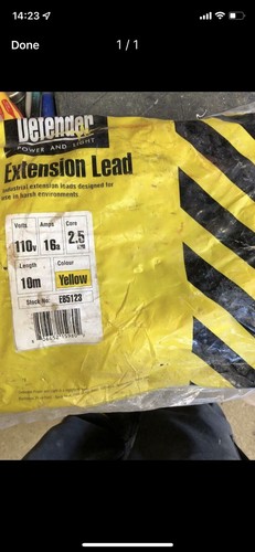 110v 10m 5mm lead - 2.5mm,