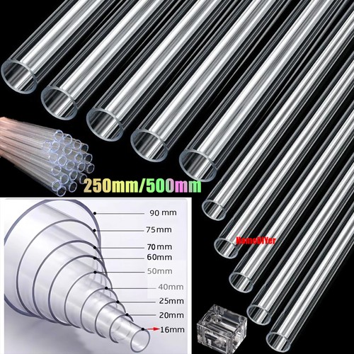 Clear plastic perspex tube - clear,