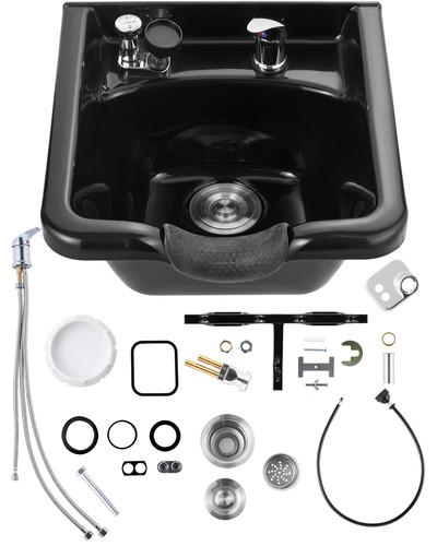 Vevor shampoo bowl black - shampoo,