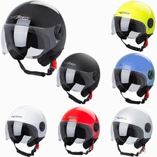 Demi Jet Helmet Moped Motorbike Scooter Visor SonicMoto
