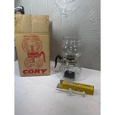 Cory DRU & Cory DRL 4-8 Cup Glass Vacuum Coffee Brewer Percolator DKG-S Vintage