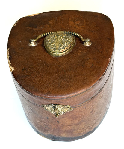 1890s antique leather collar - 1890s,