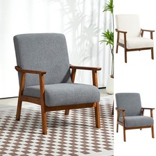 Armchair with Wide Seat Wood