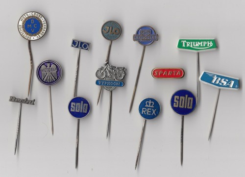Vintage motorcycle logo pin - vintage,