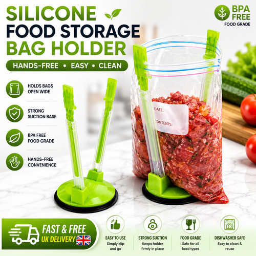 Food bag holder stand hands - food,