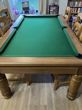 Full Sized Pool / Dining Table And 6 Chairs