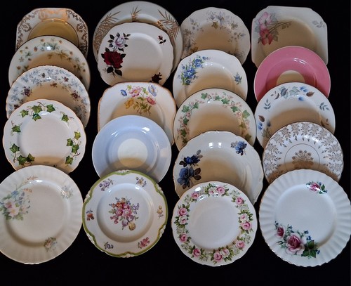 Job lot vintage side plates - job,