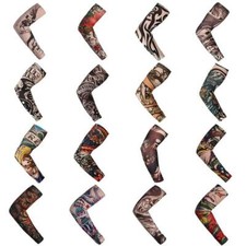 Tattoo Sleeves Mens Women Nylon Temporary Fake Tatoo Full Arm Sleeve Stockings