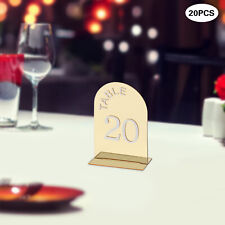 20 Pcs Wedding Table Numbers Mirror Acrylic Table Number Table Sign Numbers