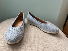 GABOR LIGHT BLUE LEATHER SLIP