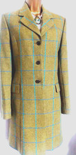 MAGEE Tweed Coat SZ 10 Green