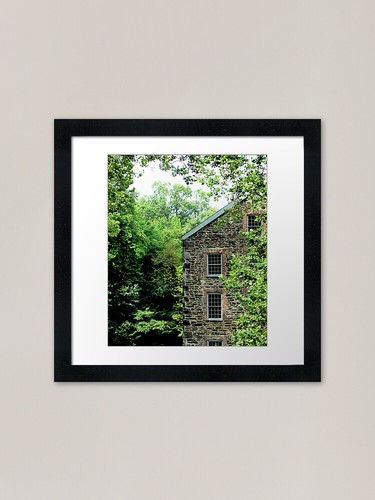 Stone mason framed - stone, print