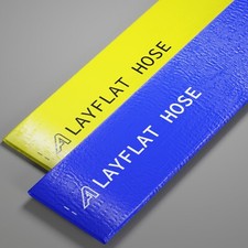 Blue Yellow PVC Layflat Hose Discharge Irrigation Lay Flat 4 BAR Rated