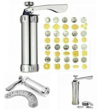 25Pcs Biscuit Maker Cookies Press Cake Templates Pump Machine Kit Syringe Gun