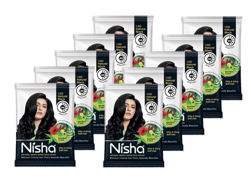 Nisha natural black - natural, hair