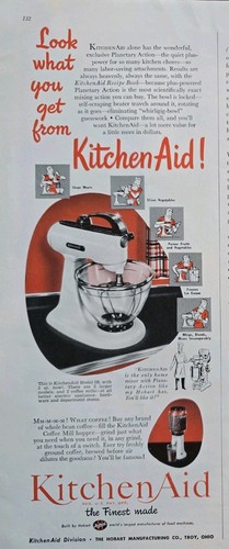 1950 kitchen aid food mixer - aid,