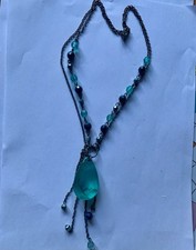 Tasselled Drop Necklace With