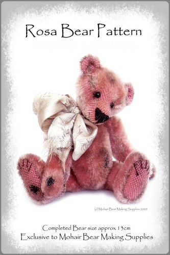 Ooak mohair teddy bear sewing - mohair,