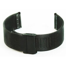 Black Fine Mesh Watch Bracelet