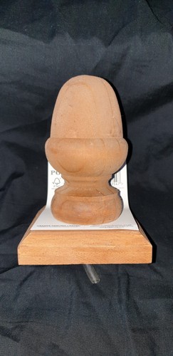 Wooden fence post cap finials - cap,