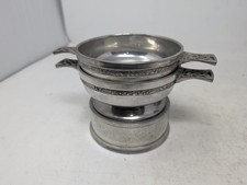 Scottish Pewter Quaich & Base Set Gullane Golf Club 1997 (C5)