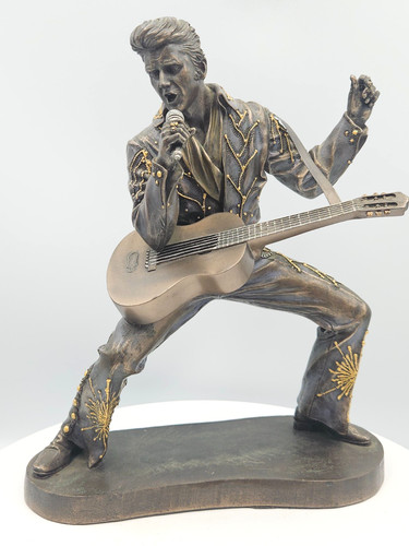 Elvis presley bronzed figurine - presley,