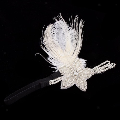 Vintage feather 1920s hairband - vintage,