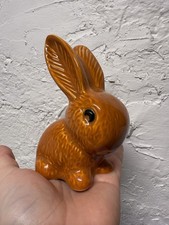 Vintage Burnt Orange Sylvac Bunny Rabbit 990