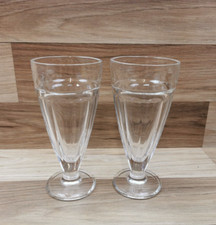 2 x Knickerbocker Glory Ice cream Sundae Glasses