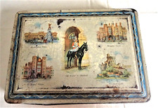 VINTAGE SHARPS SWEETS TIN - LONDON SCENES - EMPTY
