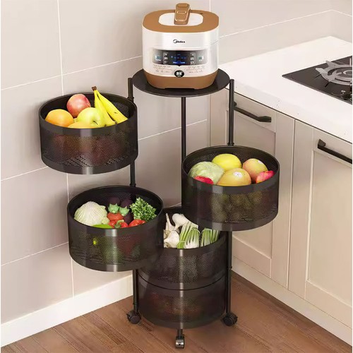 Kitchen storage rack - rack, rotatable
