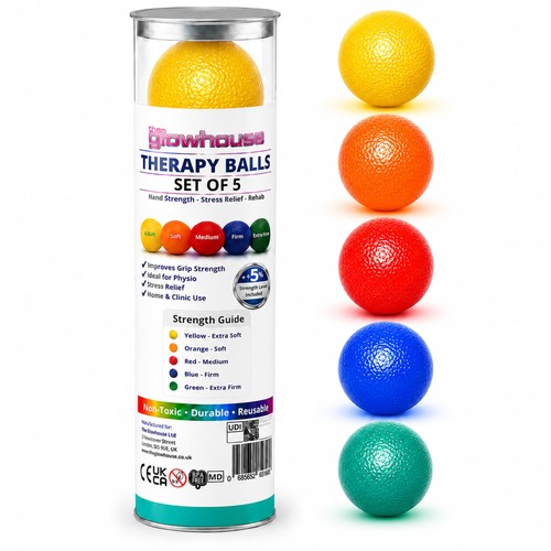 Hand therapy ball set grip - therapy,