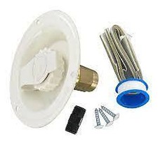 American Motorhome RV City Water Inlet Flange, Cream  A01-0177LFVP